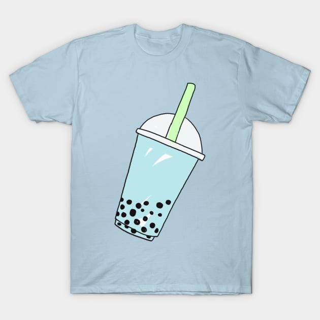 Japanese Soda Milk Bubble Tea T-Shirt by PeachPantone